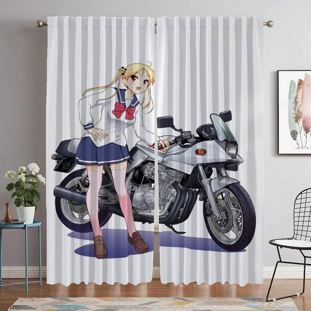 Bakuon Window Curtain for Room 2 Panel Anti-mosquito Curtains Shades Partition Tulle for Bedroom Home Interior Curtains Living