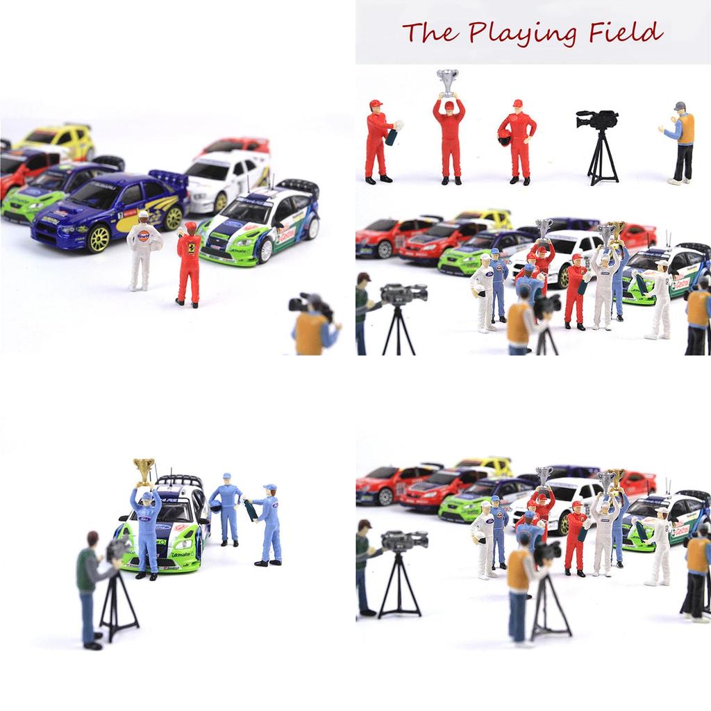 Race Medal 164 The Playing Field 2 Figure Scenario Model Set For Matchbox Tomy With High-quality Resin Material