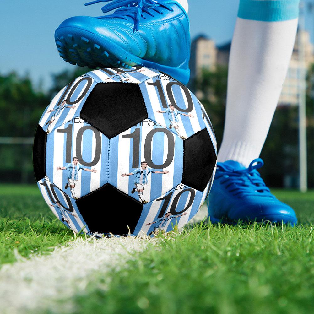 1pc Messi Soccer Ball Size 5 Indoor Soccer Ball Fashion Colorful Backyard Game - Great For Sports Fans Gift HE77