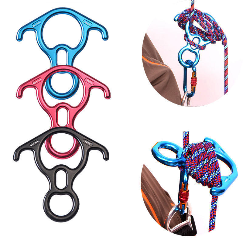 50kN Rescue Figure 8 Descender Assurage Rappeling Gear pour
