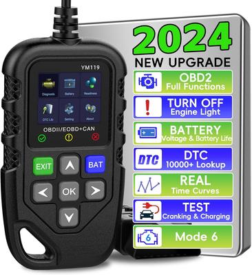 Outil de Diagnostic Scanner OBD2, Lecteur de Codes Moteur Amélioré avec Réinitialisation OBDII/EOBD Outils d'Analyse de Diagnostic Automobile CAN pour Tous les Véhicules Après 1996