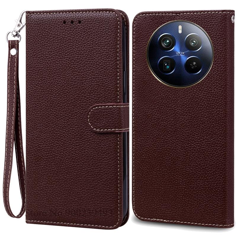 For Realme 12 Pro Plus Case Leather Wallet Flip Cover Phone Case For Realme 12 Pro 5G Case Coque Fundas For Realme 12 Pro+ Cover