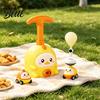 Balloon Car Toy Animal Air-Powered with Pump Cartoon Pig Duck Inflator Seal Launcher Educational Toddlers Boys Girls Vehicle