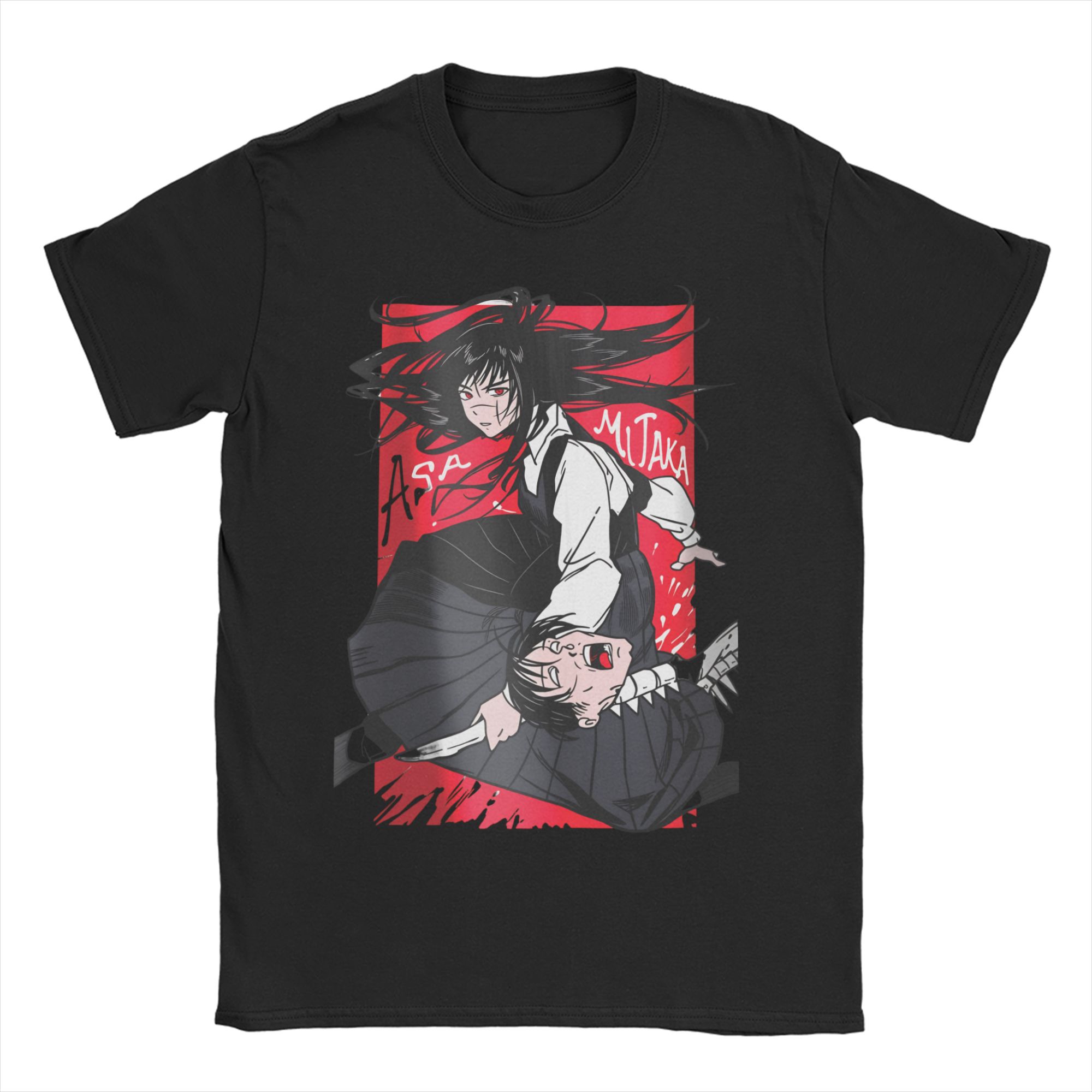 

Yoru Chainsaw Man War Devil Футболка Чоловіча Жіноча Бавовняна Новинка Футболки Круглий Комір Asa Mitaka Футболки З Коротким Рукавом Одяг Подарунок 4XL
