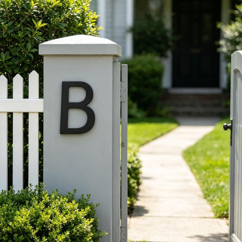 Door Label Letters Plate Sign with Screw Modern Letters Address Sign Acrylic Floating House Letters For Outside
