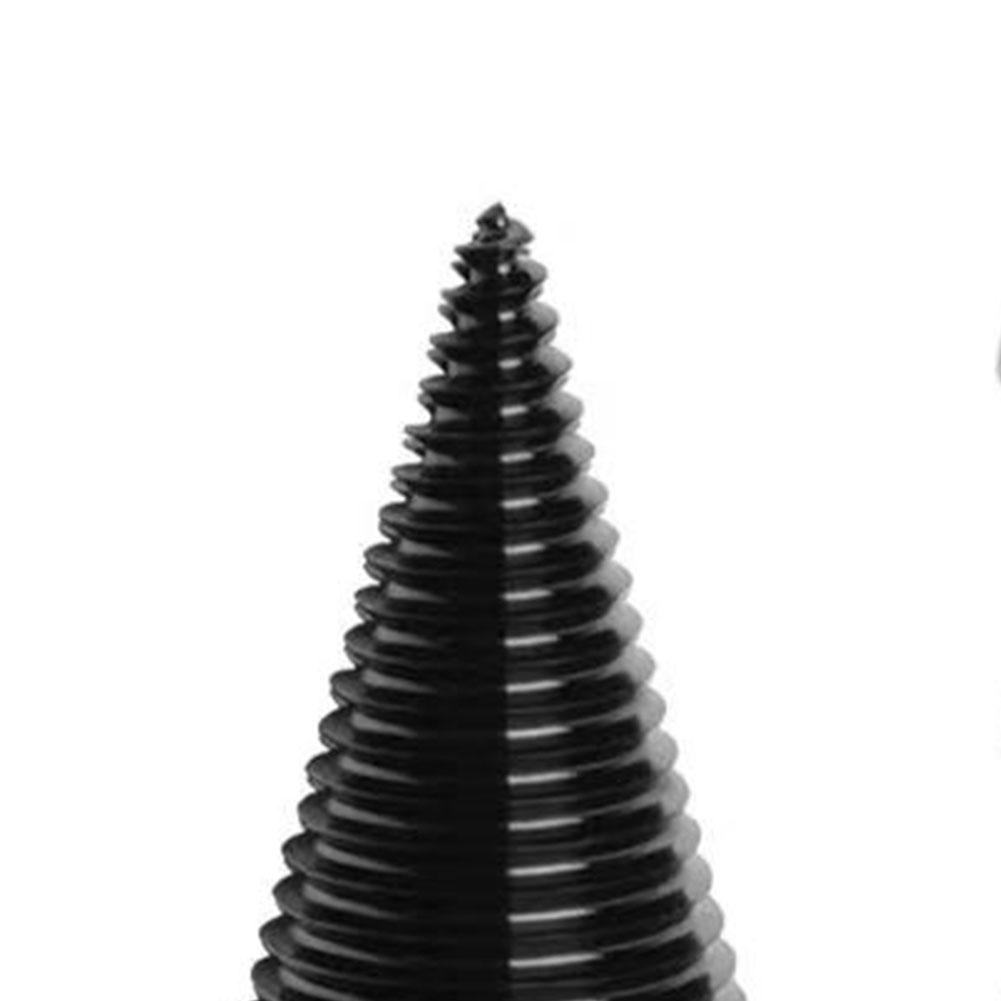 Firewood Log Splitter Drill Bit with Round Square Hexagon Handle Wood Splitting Cone Bits 45mm 50mm for Electric and Hand Drills