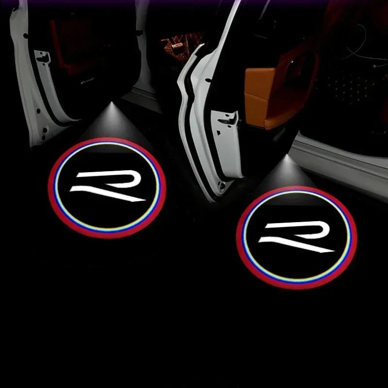 EPYFH1 2Pcs Car Door Welcome Light LED Courtesy Projector Lamp for VOLKSWAGEN VW New R RLine Golf Tiguan POLO BORA Passat Jetta Touareg