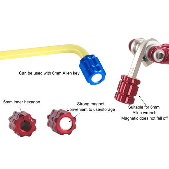 Bicycle Crank Remover Tool Hollow Plum Magnetic Universal Mini Adsorption Crank Arm for Bike Repairing