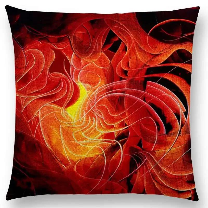 Neuankömmling Abstrakt Gedruckt Flexibel Freiheit Wunderschöne Elegante Linien Farbenfroh Herrlich Layering Kissenbezug Sofa Wurfkissen