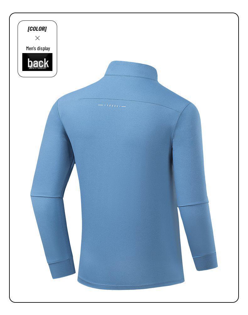2026 Men's Breathable Half-Zip Long Sleeve Polo Shirt for Sports & Outdoor Activities