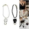 Pearls Necklace Enamel Leopard Head Pendant Clavicle Chain Women's Luxury High End Jewelry for Parties And Event