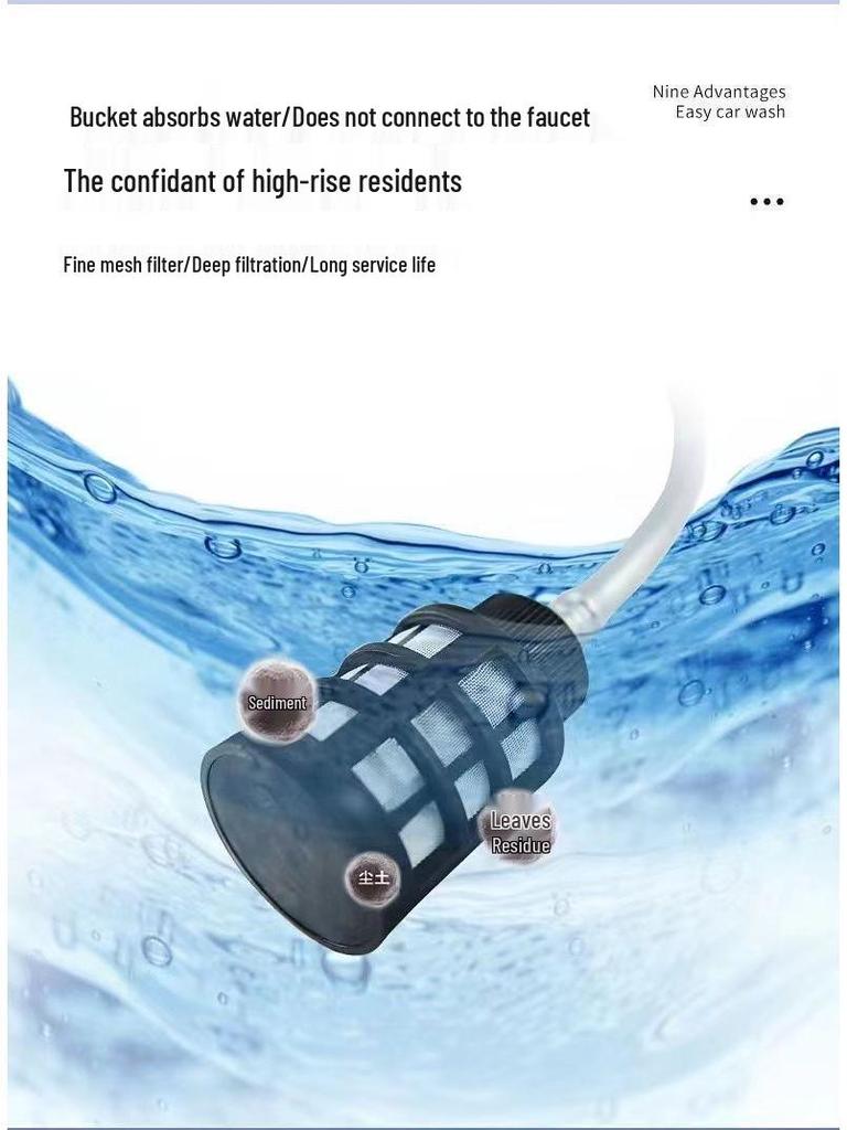 Dobíjecí vysokotlaká bezdrátová vodní pistole na mytí aut