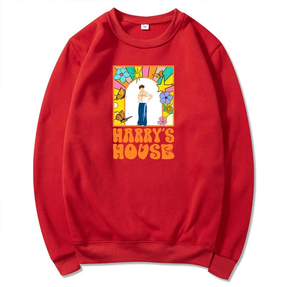 Unisex HoodieHarry's House New Album Sweatshirt Y2k Harry's Home Graphic Pullover Love on Tour 2023 Matilda Track List Crewneck Sweatshirts