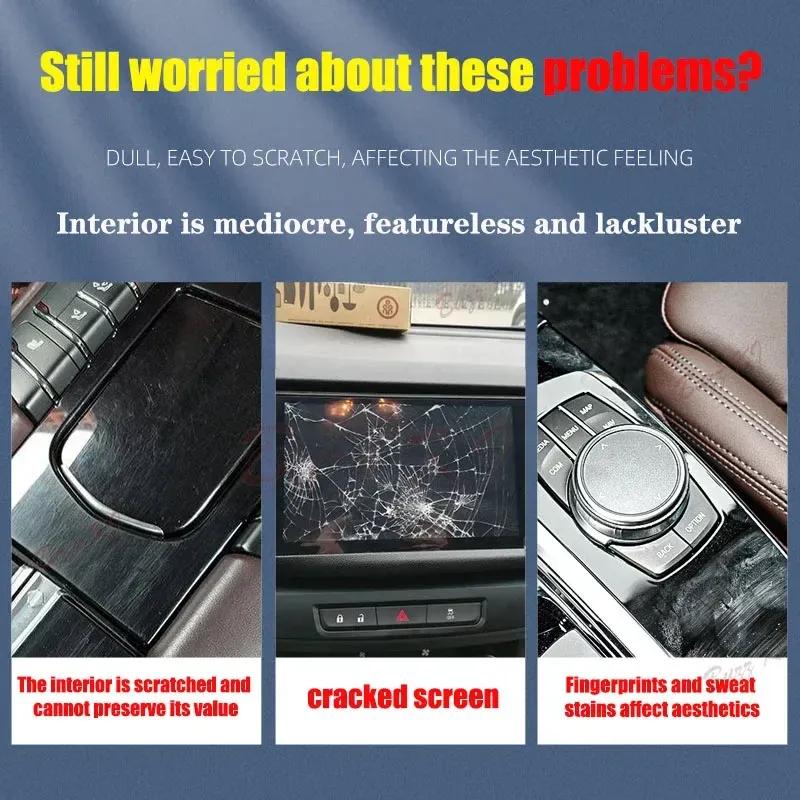 For BMW 5 Series i5 G60 2024 Interior Center Console Clear Protective Film TPU PPF Car Anti Scratch Tint Accessories Refit Set