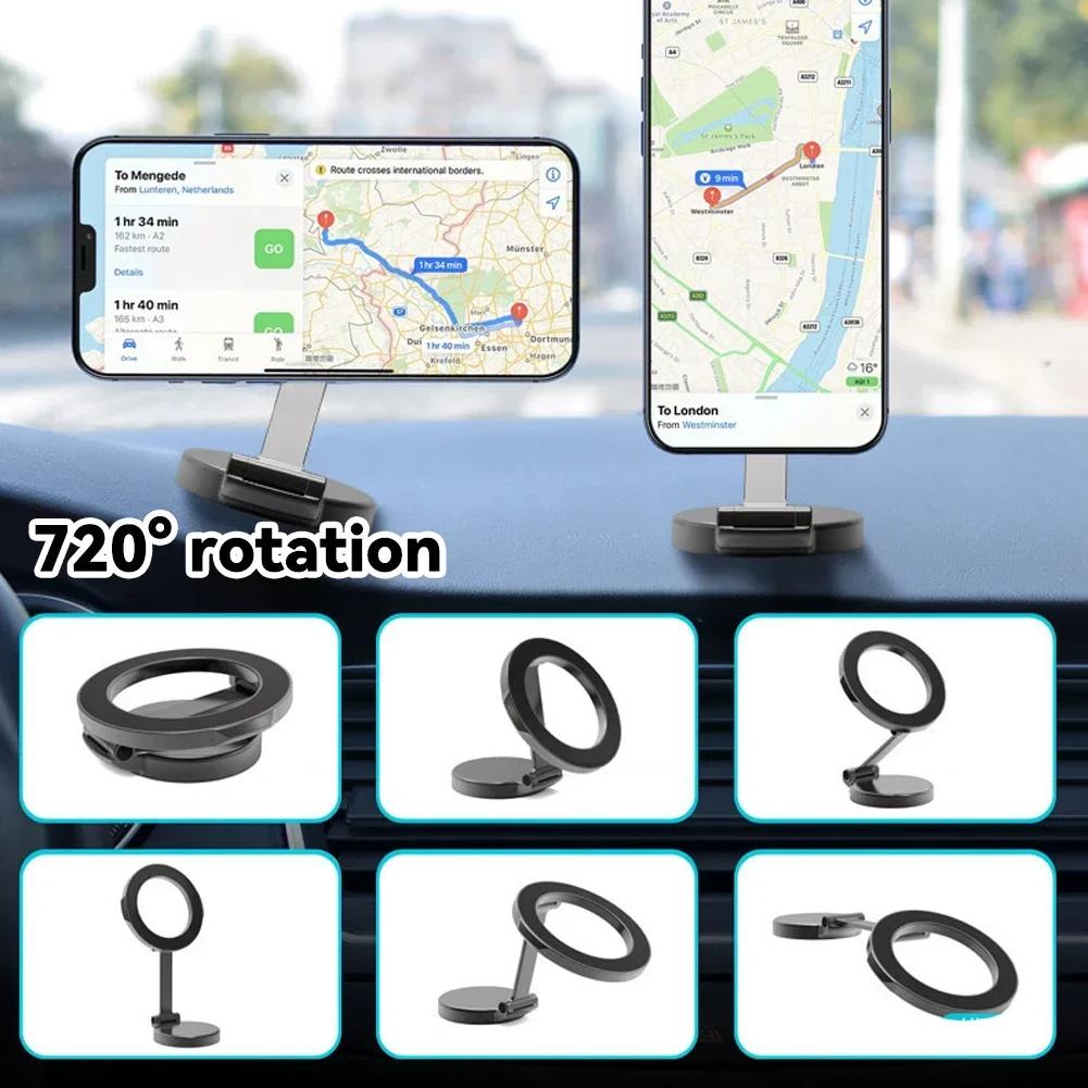 Magnetic Car Phone Holder - Strong Magnet Bracket Mount for iPhone 15/14/13, Samsung, Xiaomi & More+