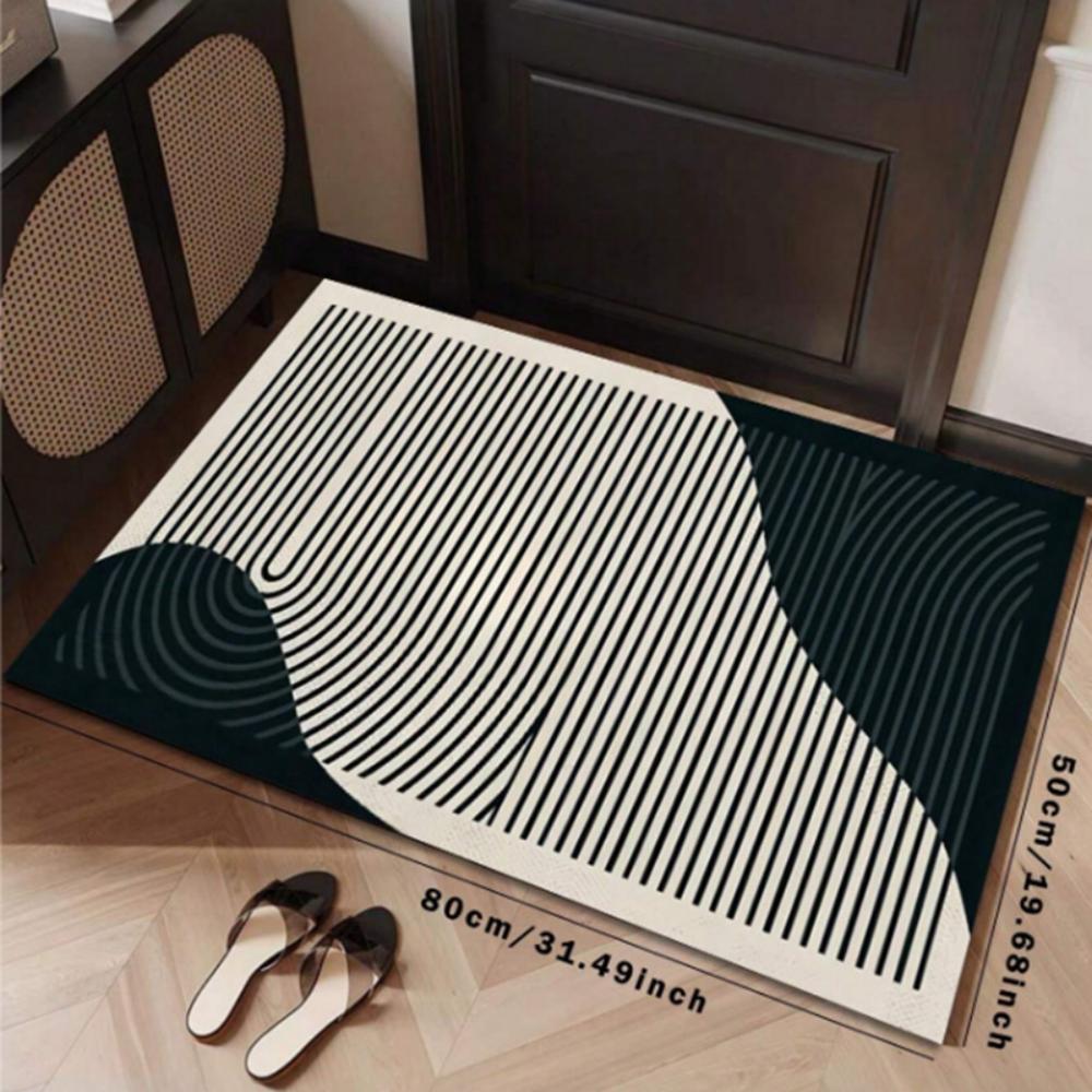 Carpet at the entrance of the living room, bedroom and kitchen. Easy to clean. Home decoration.