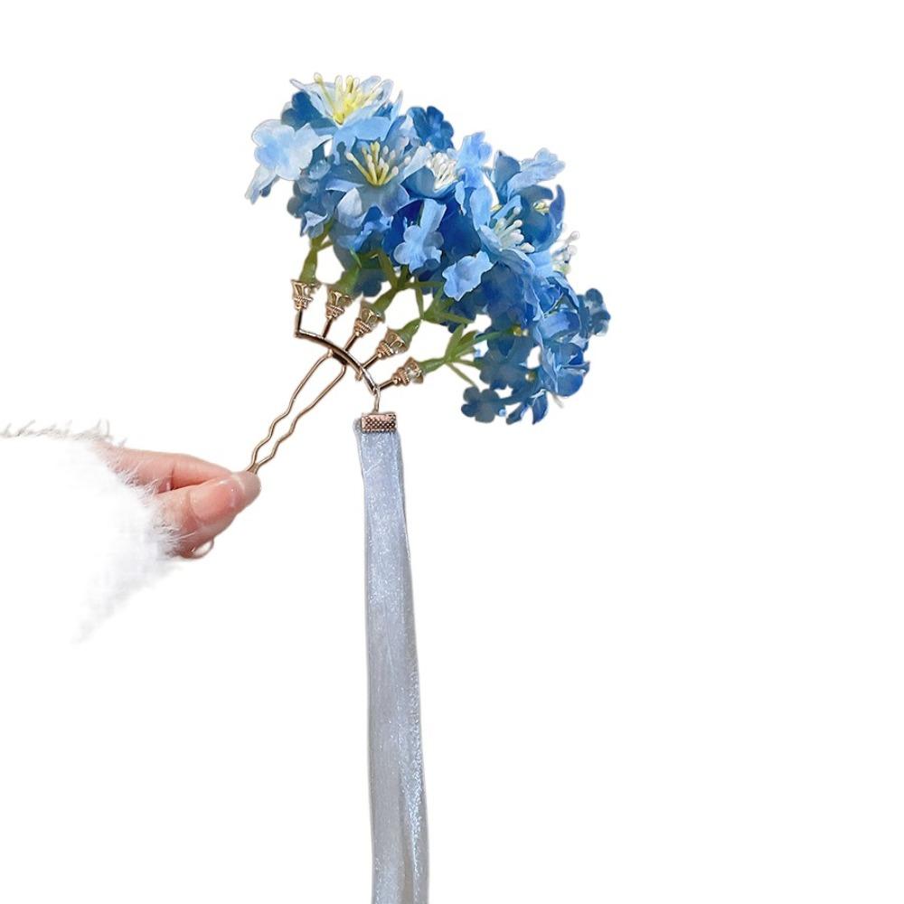 Bohemian Chinese Style Side Clip Fairy Thai Hair Fork Elegant Bride Hair Accessories  Bridesmaid