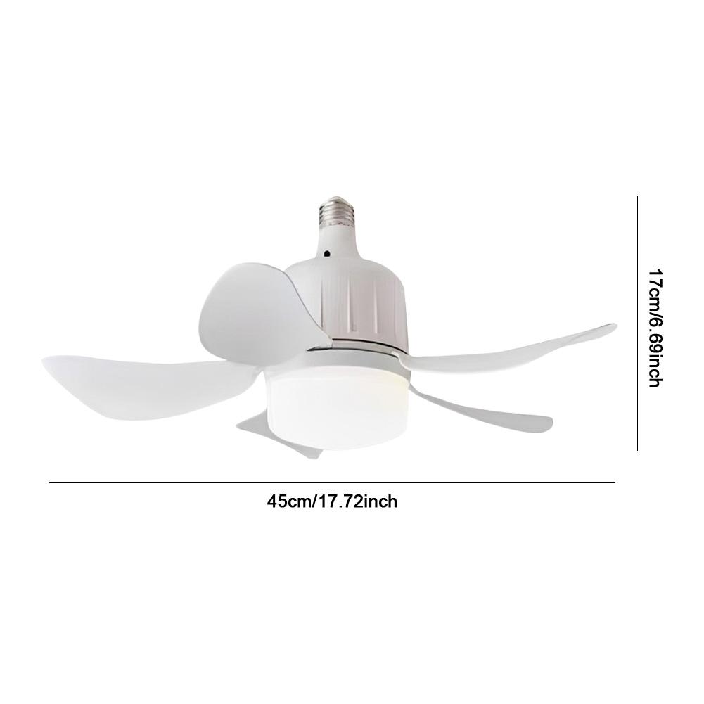 Ceiling Fan Light Lamp E27 Base Wireless Remote Control LED Bulb Ceiling Fan Replacement for Bedroom Living Room Kitchen Balcony