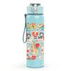 1PC Cute Cartoon Character Scrapbook Print 750ml Color Plastic Sports Water Bottle Leakproof Flip Straw Lid Suitable for Sports Office Home Use