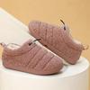 Fashion Indoor Warm House Plush Slippers Women 2025 Winter Faux Fur Flat Heel Cotton Shoes Woman Slip On Non Slip Cotton Slides Female