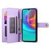 DF-011 For Samsung Galaxy A36 5G Case Zipper Pocket Wallet Leather Phone Cover with Straps