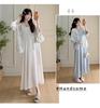 Elegantes Sommer-Umstandskleid 2026 im chinesischen Stil mit geprägtem Sonnenschutz