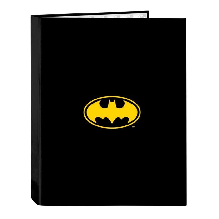 Classeur 4 anneaux - Safta - BATMAN GAME OVER - 26,5x33 cm - Noir - Couverture rigide - Format A4 - Polyvalent