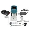 Blue 18V Battery 88V Router Milling Machine Wood Milling Cordless Electric Trimmer Woodworking Slotting Trimming Cutter