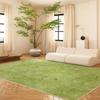 Green Polka Dot Carpet Floral Line Rugs Geometric Decoration Rug Minimalist Plaid Living Room Carpets Bedroom Easy Clean Carpet