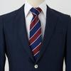 [Ogier] 100% Silk Tie, Regular Tie, Jacquard Weave, Regimental Stripe, Gift, Business, Men's, Stylish, 8cm Width