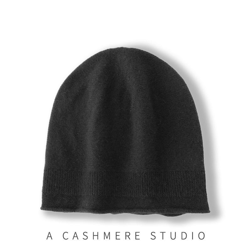 Outono e Inverno Nova Estilo Caxemira High End Cor Sólida Tricô de Trança Quente e Fashionável Proteção para Ouvido Tricô Casual Biqueira para Homens e Mulheres