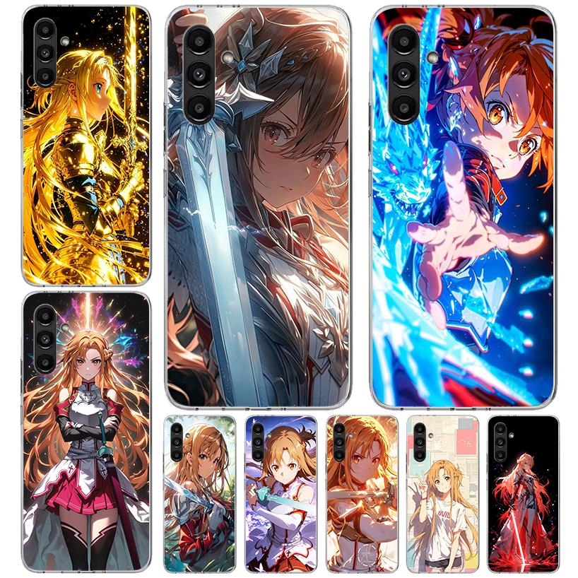 Sword Art Online Yuuki Asuna Phone Case For Samsung Galaxy A13 A14 A15 A16 A17 A53 A54 A55 A56 A57 A33 A34 A35 A36 A37 A23 A24 A