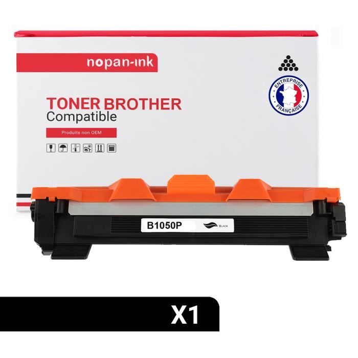 NOPAN-INK Toner x1 TN 1050 TN1050 Noir compatible pour Brother HL-1110 1110E 1110R 1112 1112E 1112R 1210W 1212W, MFC-1810 1810E 1810