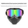 Harley Mask Integrated Goggles Mask Dustproof Windproof Sand Tactical Glasses Electric Welding Anti-glare Anti-splash Mask