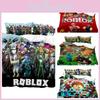 Cartoon Roblox Minecraft Digitaldruck Bettwäscheset Hochwertiger Cartoon-Stil Weiße Farbe