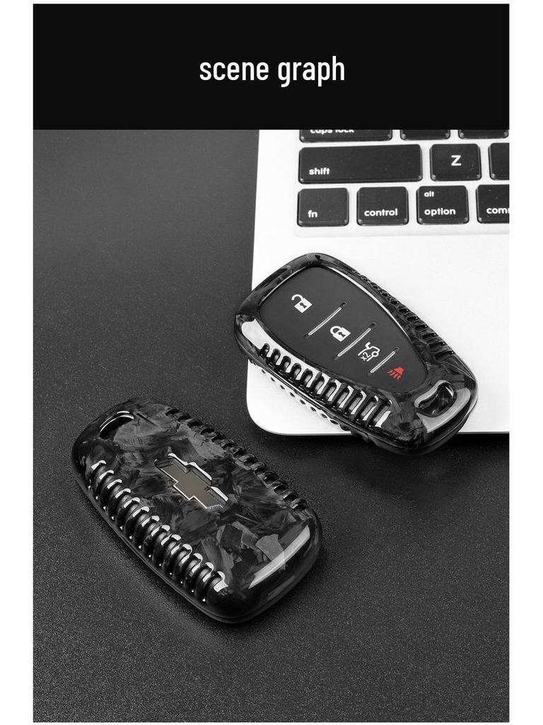 Forged Carbon Fiber Key Case for Chevrolet Camaro Bumblebee