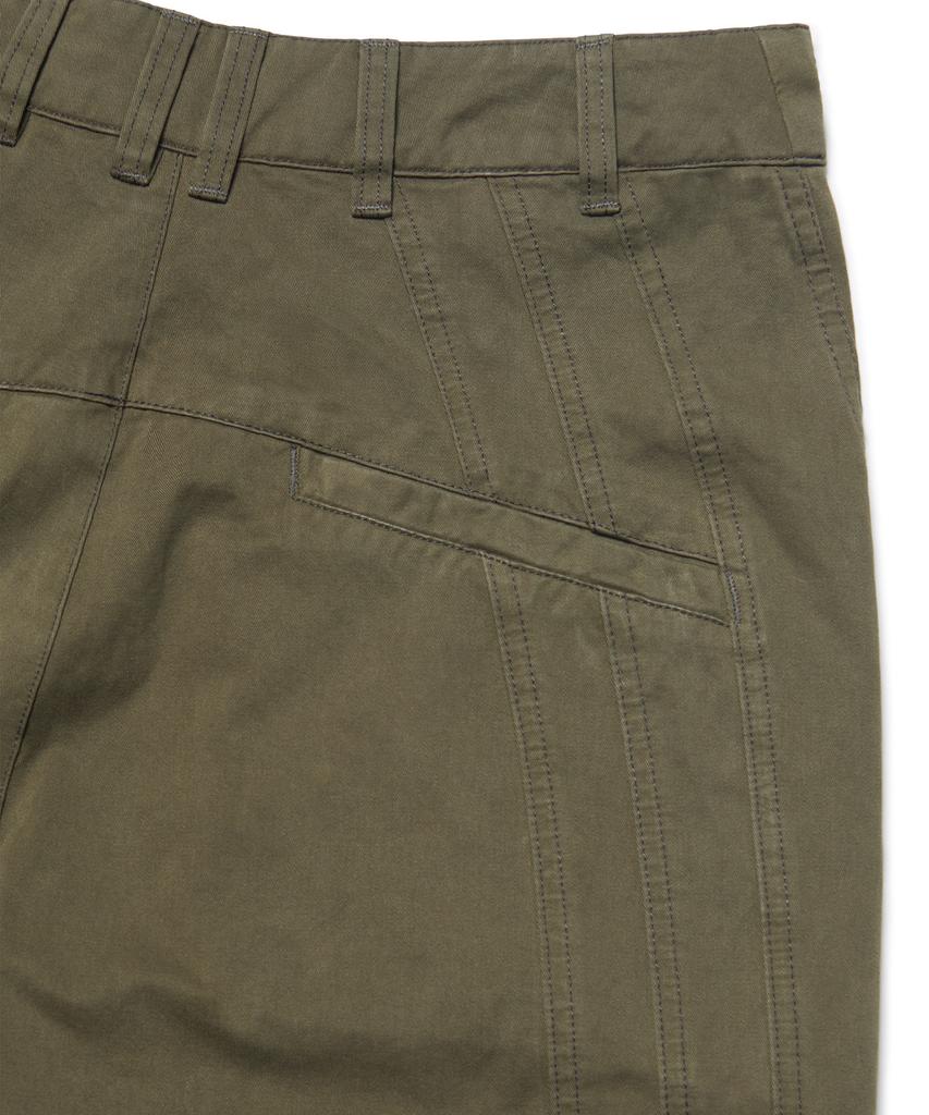 Nomaenyueol Tilted Side Line Pants - Washed Khaki
