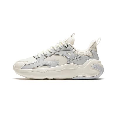 Low Top Casual Shoes Women's White Gray Sneakers 122518813R-1