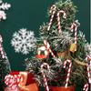 6 Stück Weihnachtsdekoration Zuckerstange Heimzimmer Hängedekor DIY Halloween Neujahr 2025 Navidad Hochzeitsdekor Geschenkzubehör