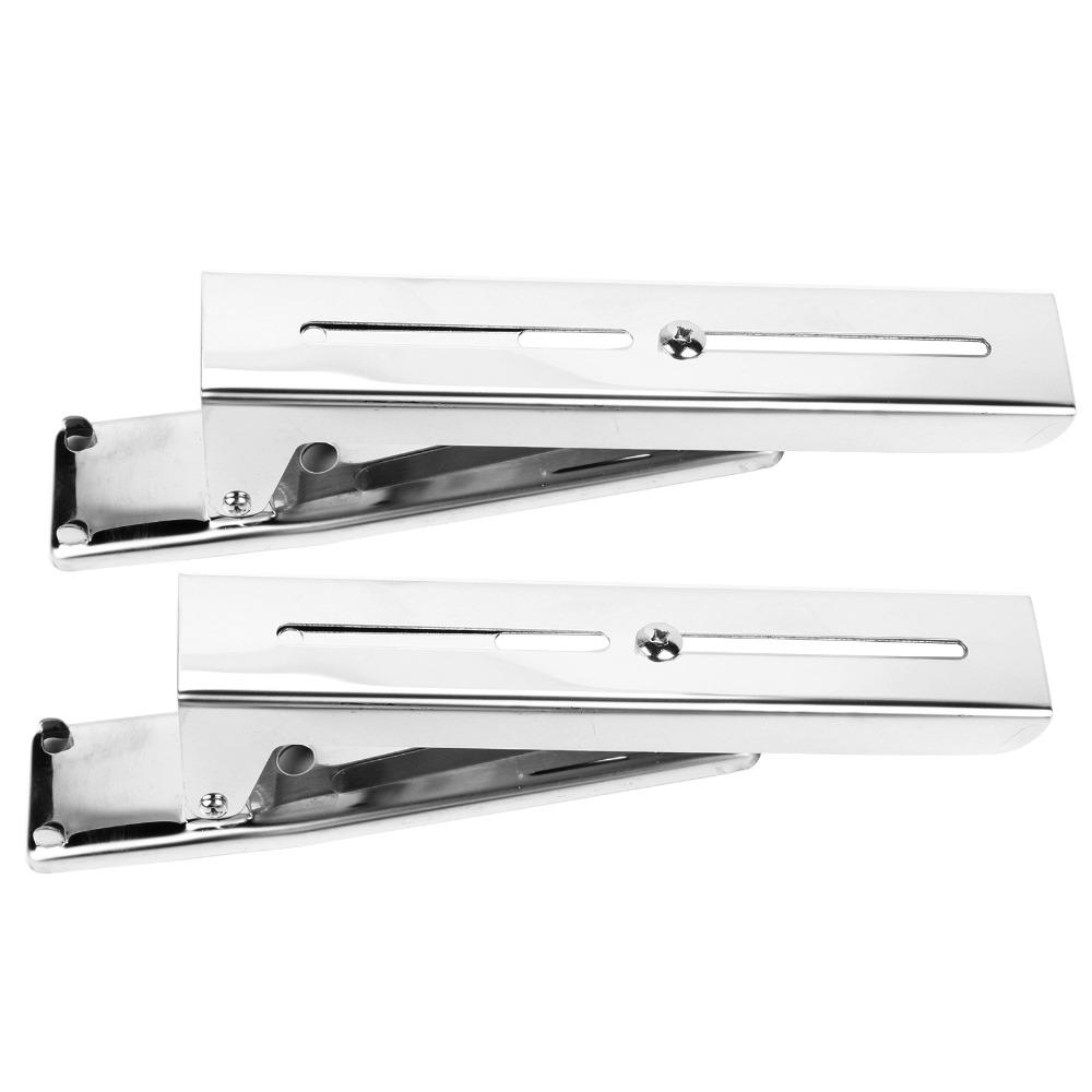 2PCS Stainless Steel Microwave Oven Bracket Load 55 Lb Oven Shelf Foldable Shelf  Wall Mounted