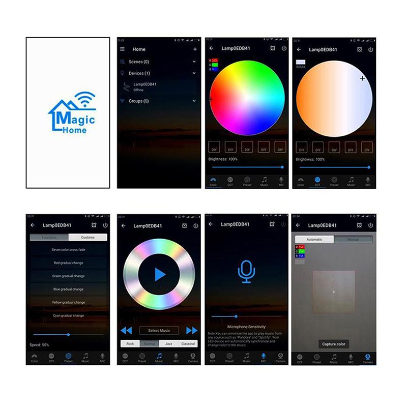Dc 12V 24V Led Strip Bluetooth Wifi Rgb Rgbw Android Ios App Controller
