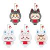 Chiikawa Plush Keychain With Fushimi Inari Theme Fox Momonga Fox Kani Design