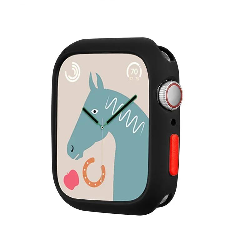 NEW Candy Soft Case for Apple Watch Cover 9 8 7 6 Se 5 4 3 45 42mm 38mm Protection Iwatch Serier 44mm 40mm 41mm Silicone Bumper
