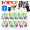 1-10PCS 10W Smart LED Downlight Bluetooth Ceiling Lamp RGB Lamp APP Remote Control Color Changing Light for Google Home