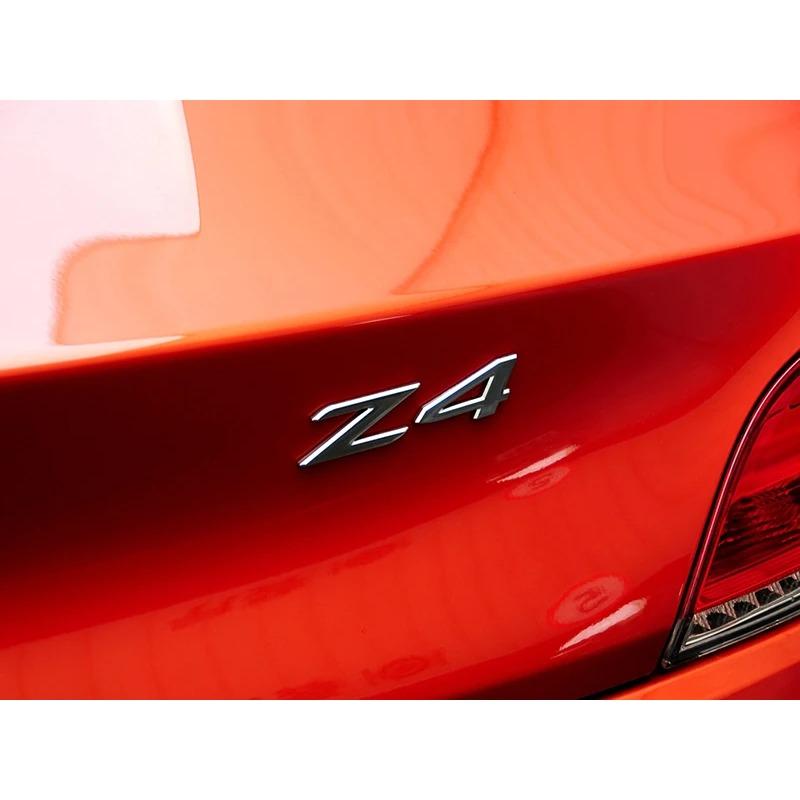 3D ABS Adhesive Chrome Black Car Rear Trunk Badge Decal For Z4 E85 E89 G29 Z4 Logo Emblem Letters Sticker Auto Accessories
