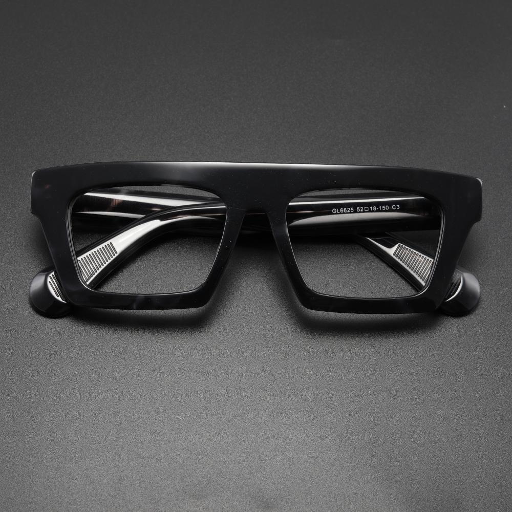 

Classic Thick eyeglasses male acetate frame Clear Lens Glasses for Women Men Sunglasses UV Protection Hand-Crafted Eyewear Frame