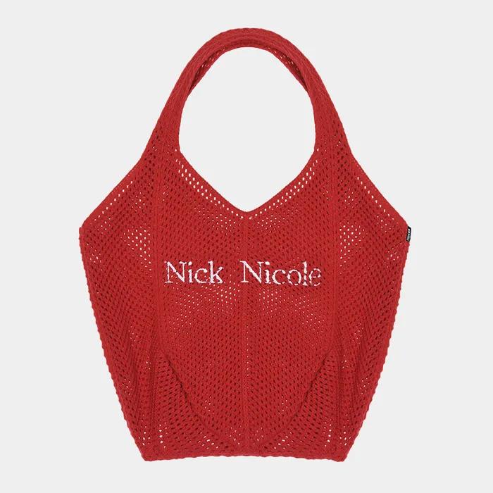 NICOLE CROCHET KNIT BAG_IVORY
