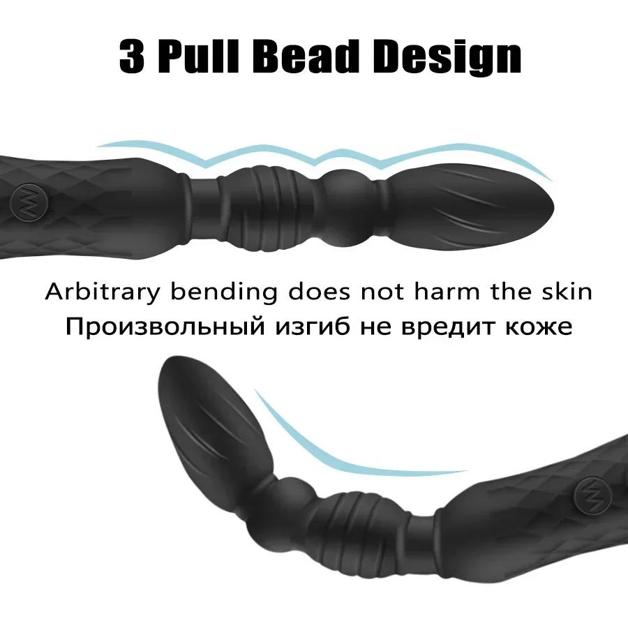 Powerful Dildos Vibrator Double-ended Wand G-Spot Massager Stimulator Anal Plug Sex Toy For Couple Clitoris Stimulator for Adult