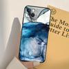 Strandige Pastel Abstracte Schilderij Case Voor iPhone 13 12 11 Pro Max Mini XR X XS MAX 6S 7 8 Plus SE 2020 2022 Telefoonhoes