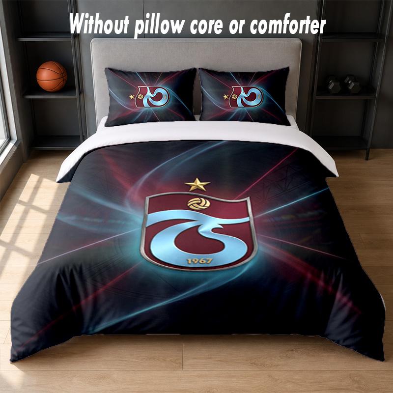 Trabzonspor FC Design Bed Bedding Set 1 Duvet Cover + 2 Pillowcases Soft Breathable Household Bed Linens